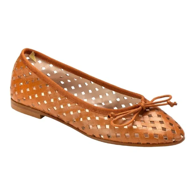 22300 - Tan Soft Leather Flats for Girl/Teen/Women by Beberlis