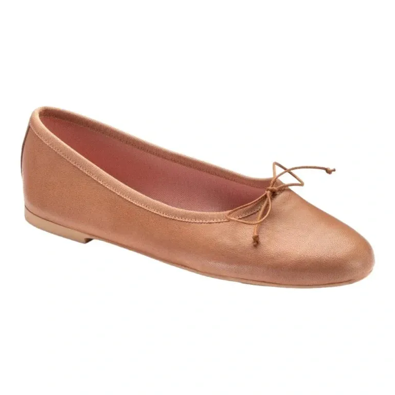 49909 - Nude Soft Leather Flats for Teen/Women by Pretty Ballerinas