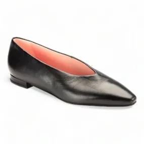 50068 - Black Soft Leather Flats for Teen/Women by Pretty Ballerinas