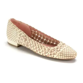 51524 - Beige Soft Leather Flats for Teen/Women by Pretty Ballerinas