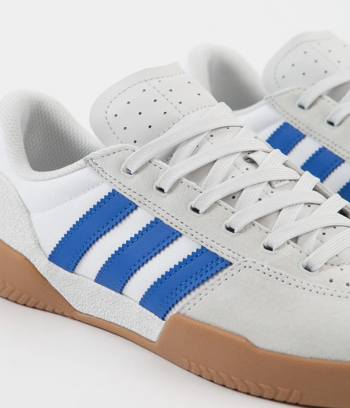 Adidas City Cup Shoes - Crystal White / Blue / Gum4