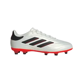 adidas Copa Pure II League Firm Ground Junior Soccer Cleats IE4987 Ivory/Core Black/Solar Red