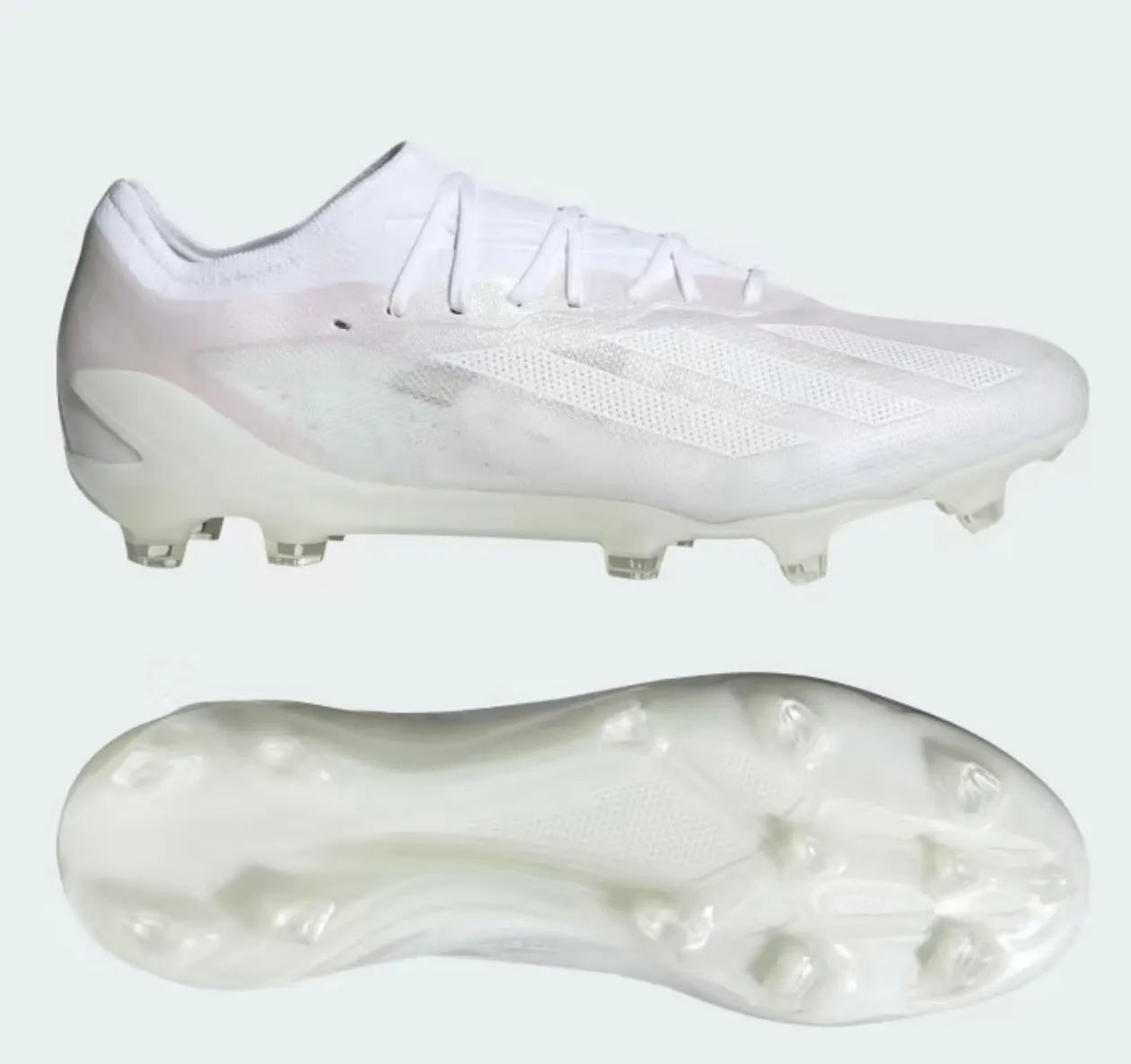 adidas X CrazyFast.1 Firm Ground Soccer Cleats GY7418 White/White