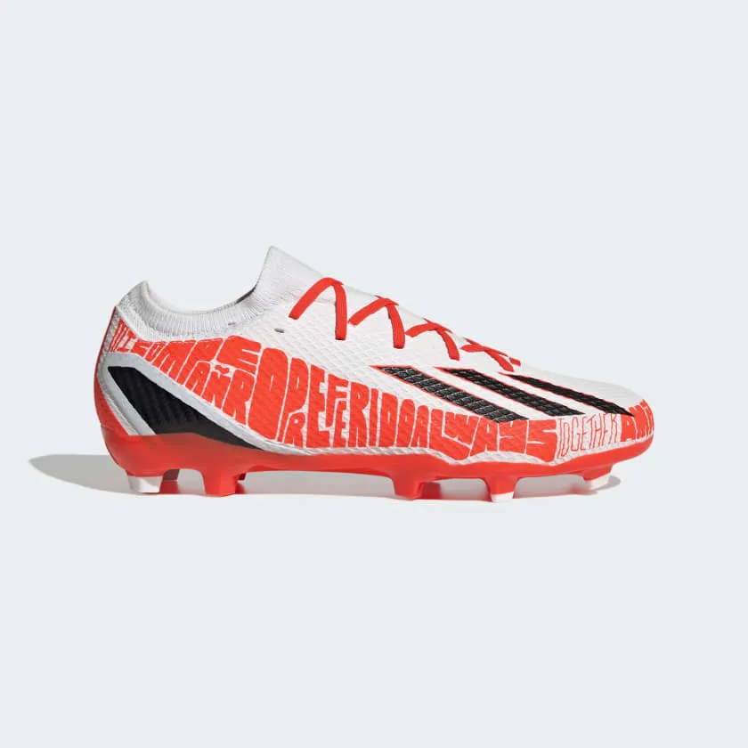 adidas X Speedportal Messi.3 FG Soccer Cleats GW8390 Cloud White/Core Black/Solar Red