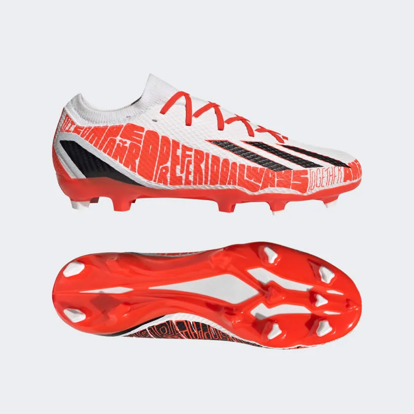 adidas X Speedportal Messi.3 FG Soccer Cleats GW8390 Cloud White/Core Black/Solar Red