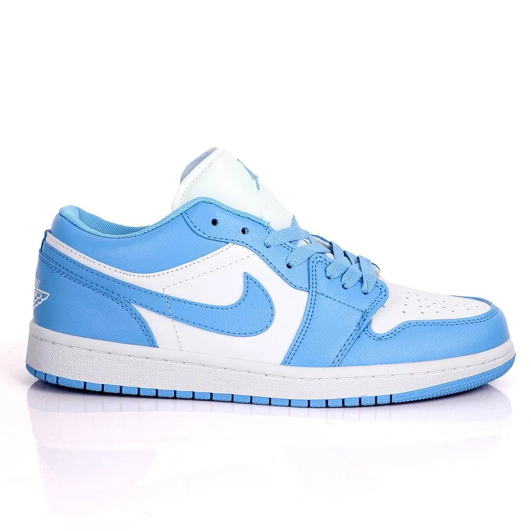 Air Jordan 1 Low SkyBlue And White Sneakers