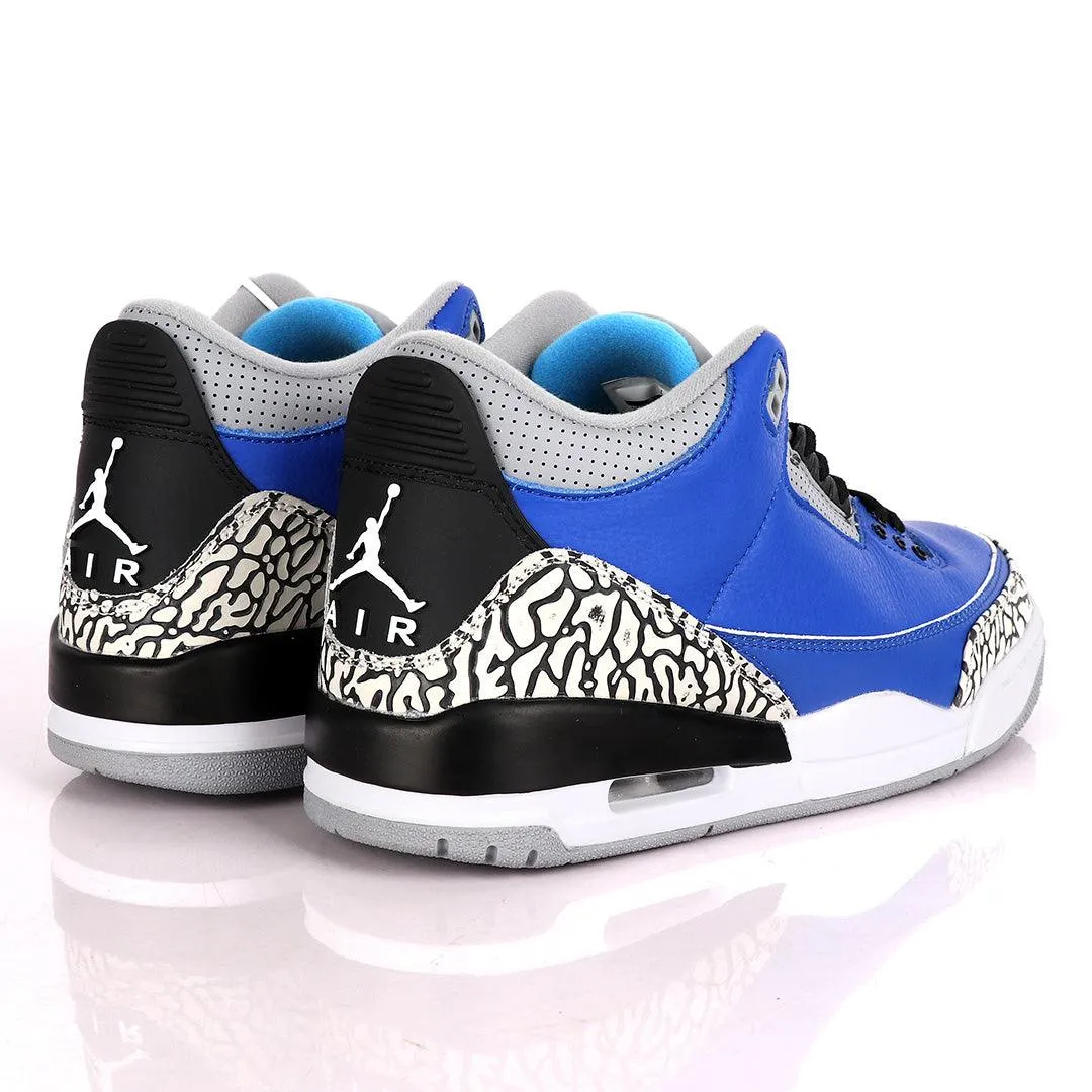 Air Jordan 3 Retro Tinker Varsity Royal Blue And Cement Grey Sneakers