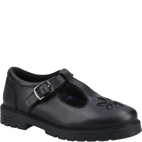 Black Fiona Junior School Shoes