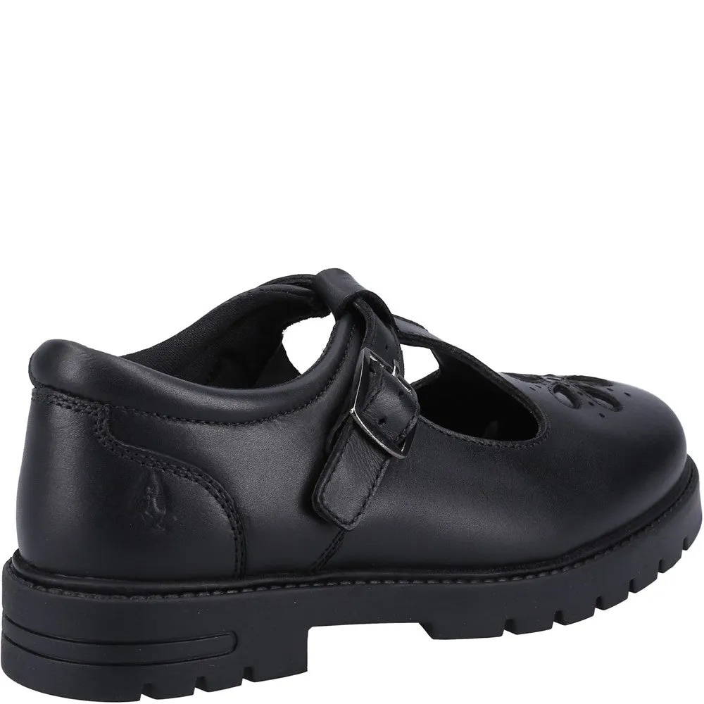 Black Fiona Junior School Shoes