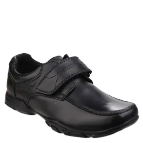 Black Freddy Single Fit Senior School Shoes