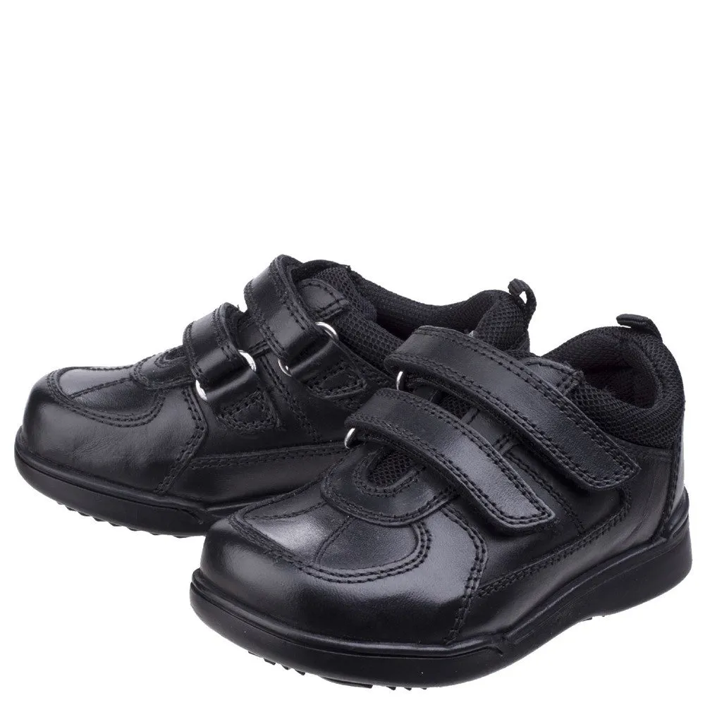 Black Liam Infant School Shoes