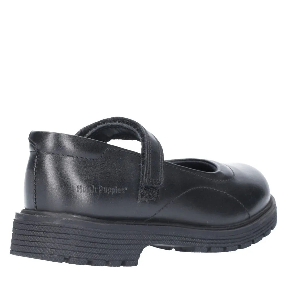 Black Tally Junior School Shoes