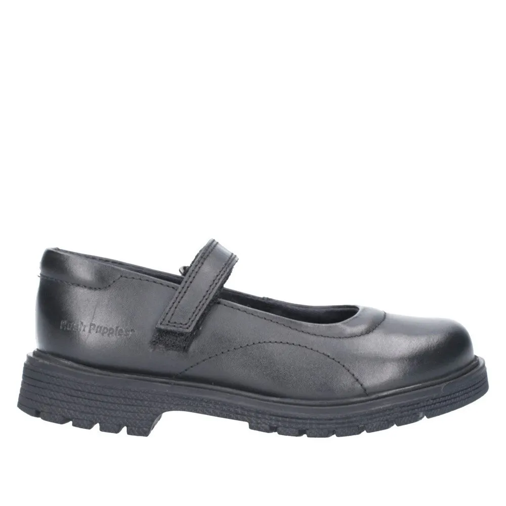 Black Tally Junior School Shoes