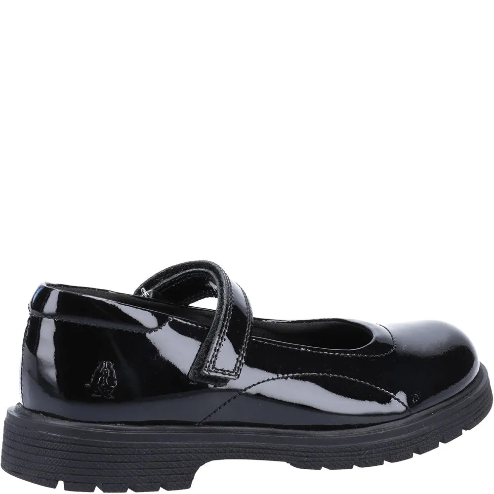 Black Tally Senior Patent School Shoes