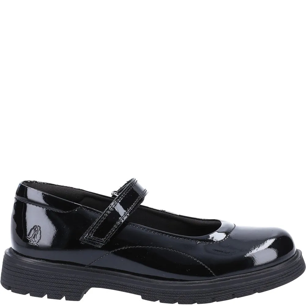 Black Tally Senior Patent School Shoes