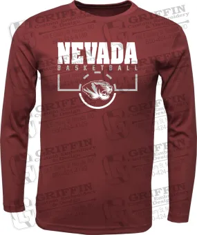 Dry-Fit Long Sleeve T-Shirt - Basketball - Nevada Tigers 24-P