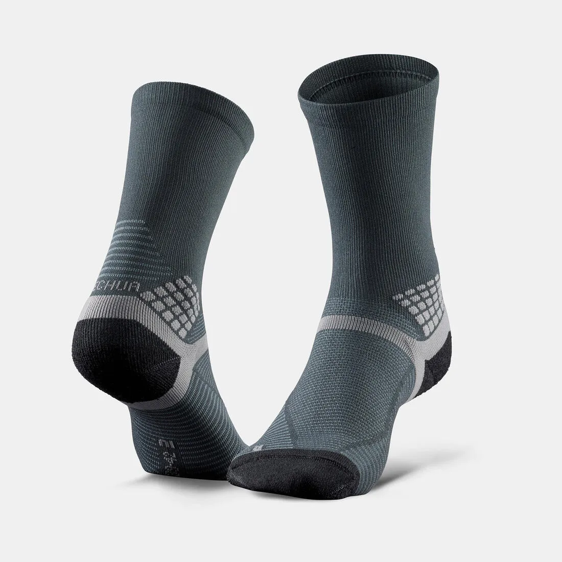 Hiking socks - Hike 500 High Blue x2 pairs