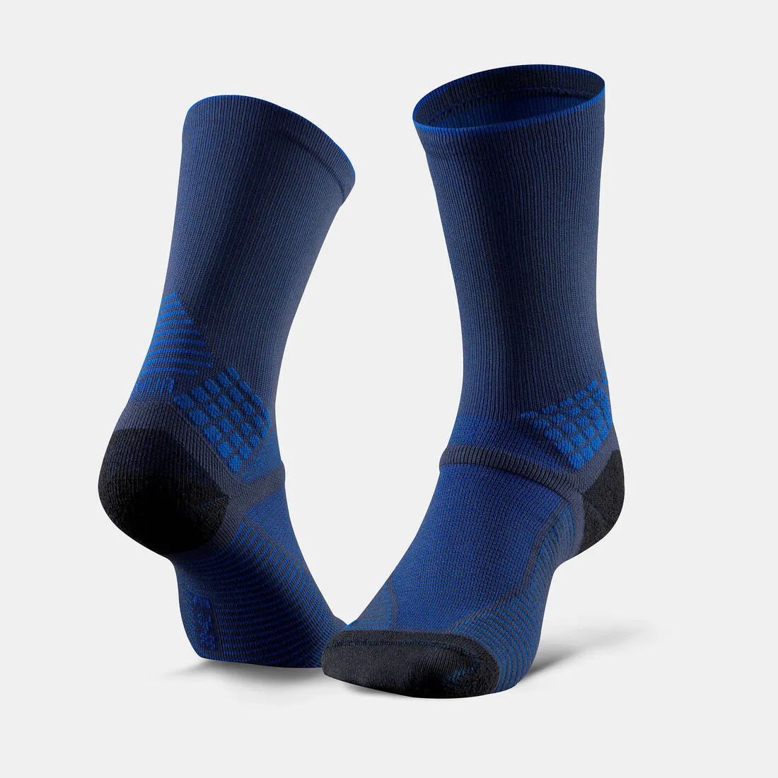 Hiking socks - Hike 500 High Blue x2 pairs