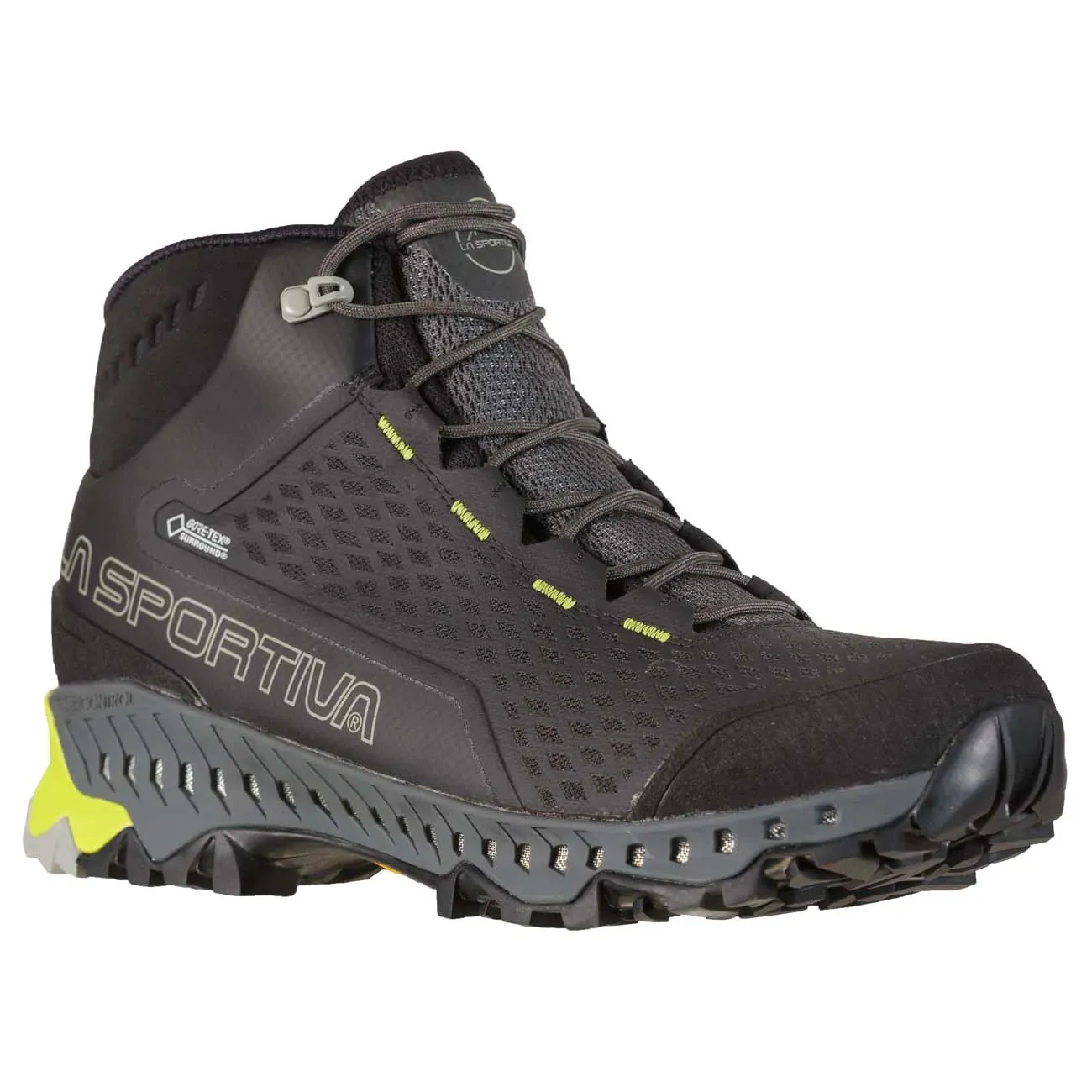 La Sportiva Stream GTX Mid Hiking Boot (Men's) Carbon / Apple Green