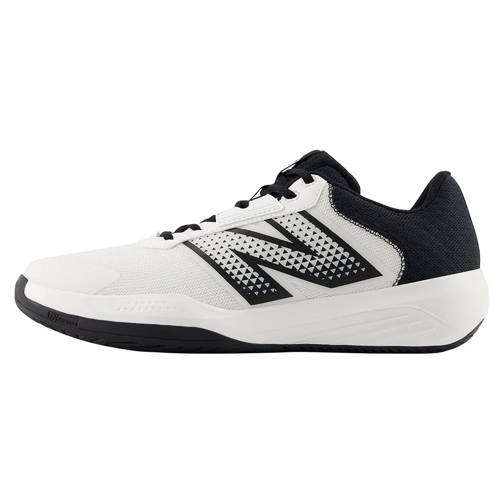 Men's 696v6 D Width Tennis Shoes White and Black