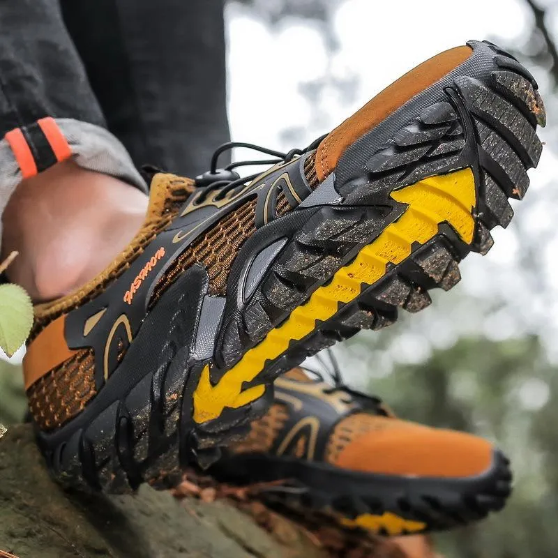 Men's Breathable Mesh Casual Light Outdoor Hiking Shoes