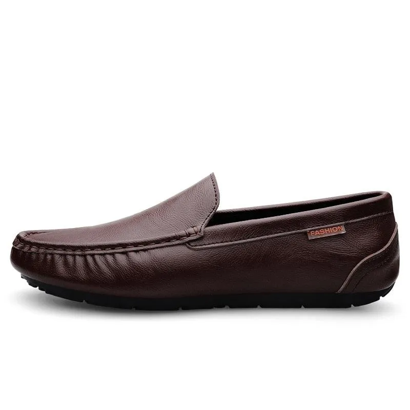 Mens Loafers Moccasins Breathable Slip On Italian Style...