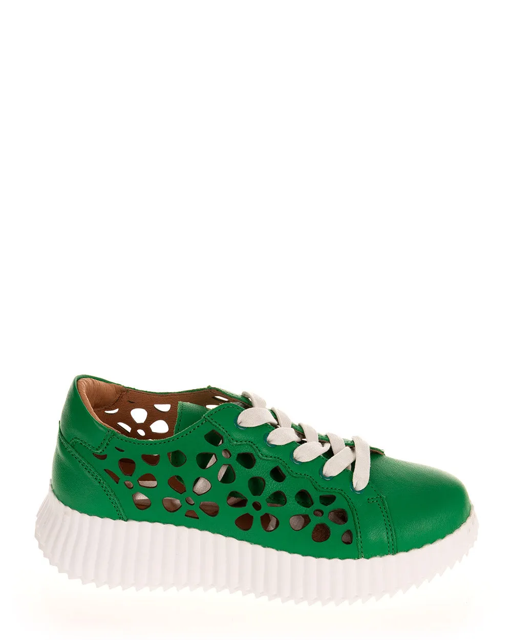 Premio Supreme Green Leather Sneaker