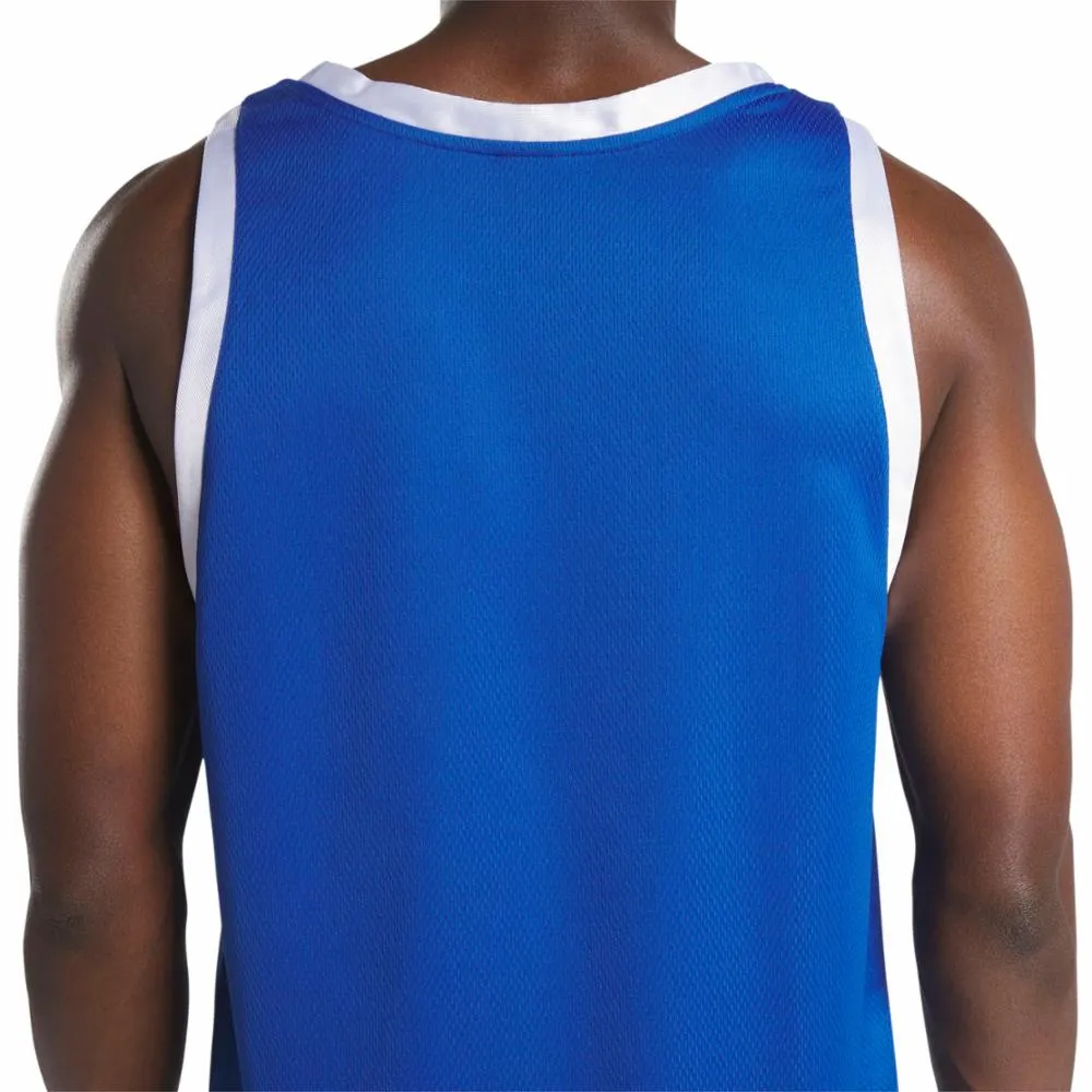 Reebok Apparel Men Reebok Basketball Mesh Jersey Tank Top VECBLU