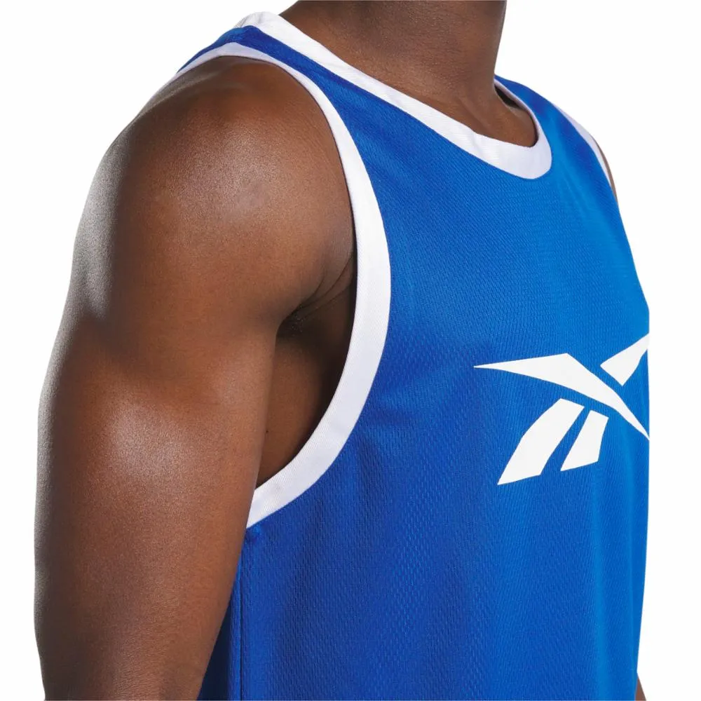 Reebok Apparel Men Reebok Basketball Mesh Jersey Tank Top VECBLU