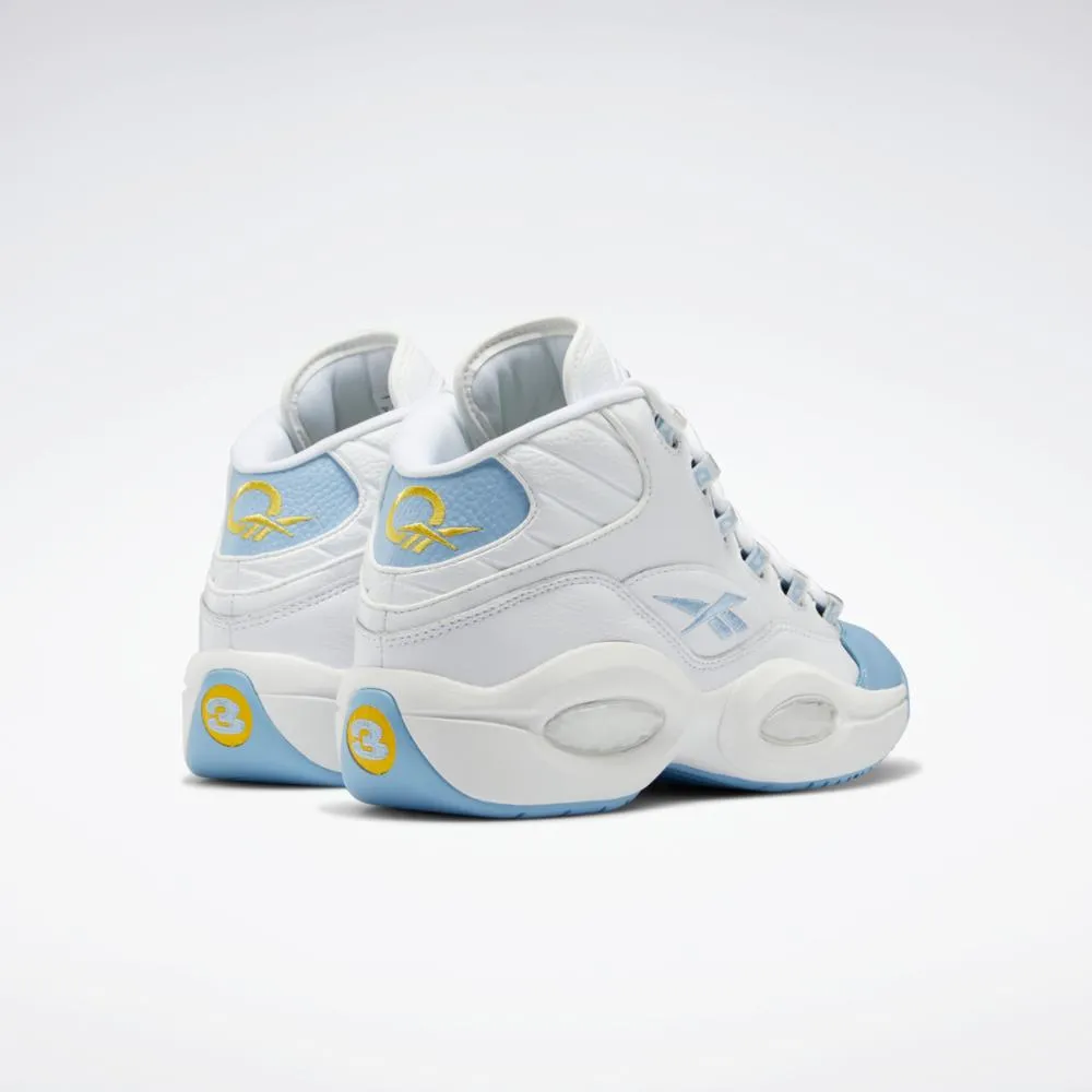 Reebok Footwear Men QUESTION MID FTWWHT/FLUBLU/TOXYEL