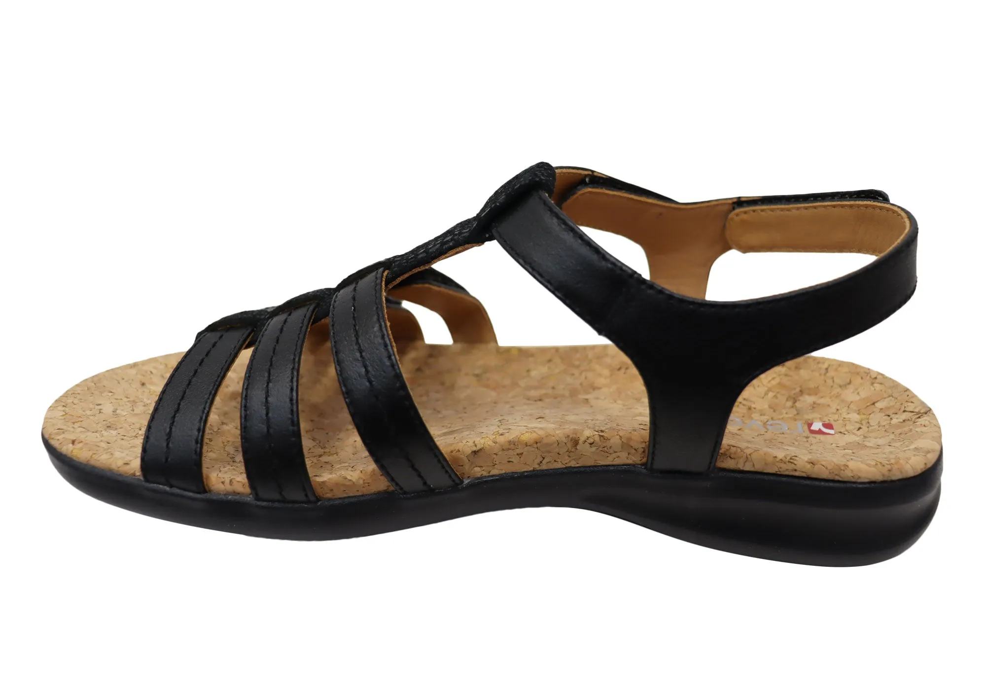 Revere Bronte Womens Comfortable Leather Sandals