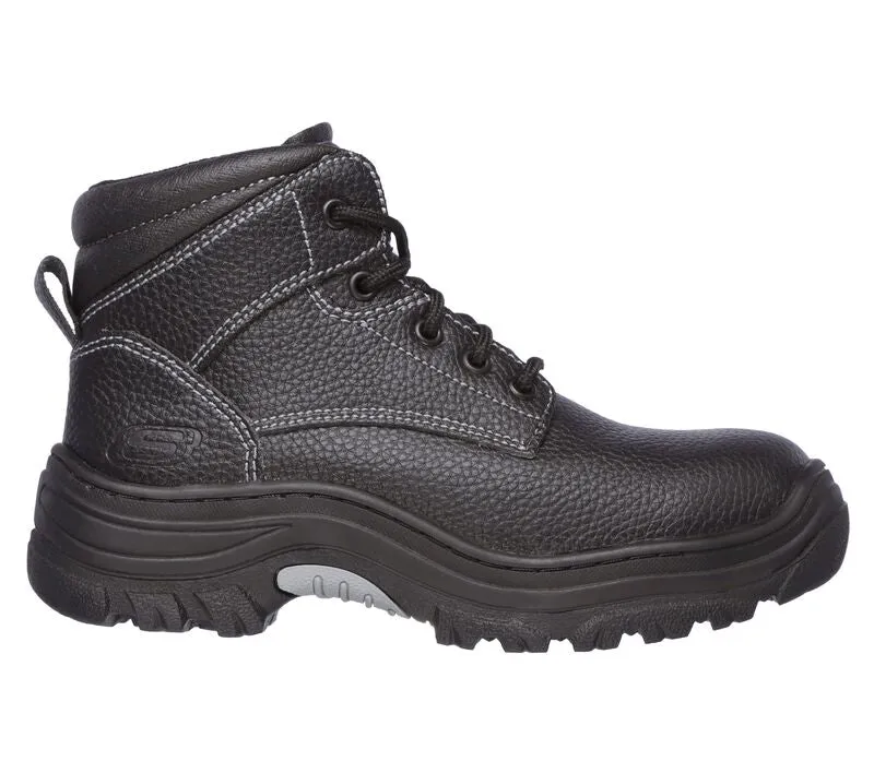 Womens Skechers Burgin-Krabok Black Work Safety Composite Toe Boots